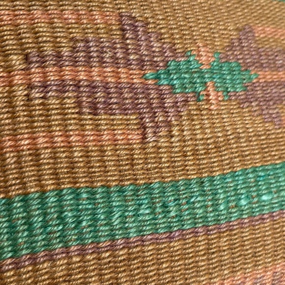 Aztec Boho Southwestern Southern Western Woven Natural Fiber Tote Purse Bag - Picture 8 of 16